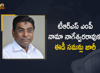 ED conducts searches at TRS MP, ED issues summons to TRS MP Nama, ED Issues Summons To TRS MP Nama Nageswara Rao, ED raids residence office of TRS’ Nama Nageswara, ED raids TRS MP Nama Nageswara Rao, Enforcement Directorate Issues Summons to TRS MP, Enforcement Directorate Issues Summons to TRS MP Nama Nageswara Rao, Mango News, Nama Nageswara Rao, Summons to TRS MP Nama Nageswara Rao, telangana, TRS MP Nama Nageswara Rao