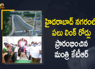 Hyderabad, Hyderabad Minister launches three link roads, KT Rama Rao to inaugurate four link roads, KTR inaugurates 3 link roads, KTR inaugurates four link roads, KTR Inaugurates Newly Developed Link Roads, KTR to inaugurate four link roads in Hyderabad, Mango News, Minister for IT, Minister KTR, Minister KTR Inaugurates Newly Developed Link Roads, Minister KTR Inaugurates Newly Developed Link Roads in Hyderabad, Newly Developed Link Roads in Hyderabad