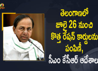 CM KCR Instructed Civil Supplies Minister Gangula Kamalakar to Distribute New Ration Cards from July 26, Mango News, Minister Gangula Kamalakar to Distribute New Ration Cards, New ration cards distribution in Telangana, New ration cards to be issued, New ration cards to be issued to identified, New ration cards to be issued to identified beneficiaries, Ration cards to be issued to eligible beneficiaries, Telangana CM directs Civil Supplies dept, Telangana government to issue new ration cards, Telangana government to issue over 3.6 lakh new ration cards