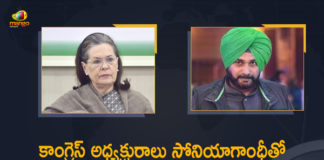 Congress President Sonia Gandhi Amid Party Crisis in Punjab, Mango News, Navjot Singh Sidhu Meets Congress President Sonia Gandhi, Navjot Singh Sidhu Meets Congress President Sonia Gandhi Amid Party Crisis in Punjab, Navjot Singh Sidhu meets Sonia, Navjot Singh Sidhu meets Sonia Gandhi, Navjot Singh Sidhu meets Sonia Gandhi ahead of Punjab, Punjab Congress crisis, Punjab crisis, Punjab Political Crisis, Rawat on Punjab resolution, Sonia Gandhi