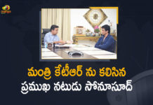 మంత్రి కేటీఆర్ అంటే ప్రత్యేక గౌరవం : ప్రముఖ నటుడు సోనూసూద్ Actor Sonu Sood Meets Minister KTR, Actor Sonu Sood Meets Minister KTR in Hyderabad, Bollywood Actor Sonu Sood Meets Minister KTR in Hyderabad, Bollywood Actor Sonu Sood Meets Minister KTR in Hyderabad Today, KTR, ktr sonu sood meeting, Mango News, Sonu Sood, Sonu Sood Meets KTR At Pragathi Bhavan, Sonu Sood Meets Minister KTR, Sonu Sood Meets Minister KTR In Pragathi Bhavan, SonuSood Meets Telangana Minister KTR