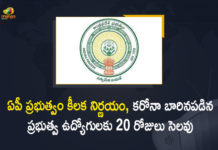 20 Days Leave for Employees Who Tested Covid Positive In AP, 20 Days Leave for Govt Employees Who Tested Covid Positive, 20 Days Leave for Govt Employees Who Tested Covid Positive In AP, Andhra Pradesh, Andhra Pradesh COVID-19 Daily Bulletin, Andhra Pradesh Department of Health, AP Coronavirus, AP Govt Issued GO over 20 Days Leave, AP Govt Issued GO over 20 Days Leave for Govt Employees Who Tested Covid Positive, GO over 20 Days Leave for Govt Employees Who Tested Covid Positive, Mango News
