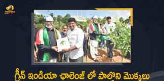 #GreenIndiaChallenge, Amitabh Bachchan, Amitabh Bachchan Green India Challenge, Amitabh Bachchan Planted Saplings as Part of Green India Challenge, Amitabh Bachchan plants sapling, Amitabh Bachchan takes part in Green India Challenge, Amitabh Bachchan takes up Green India Challenge, Big B Amitabh Bachchan, Big B Amitabh Bachchan Planted Saplings as Part of Green India Challenge, Big B joins Green India Challenge in Hyderabad, Green India Challenge, Mango News