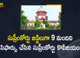 3 women judges among 9 recommended by Collegium, 8 High Court CJ/Judges Advocate as Judges in Supreme Court, Advocate as Judges in Supreme Court, Collegium recommends 8 High Court judges, Collegium recommends 9 names as Supreme Court judges, Collegium Resolutions, latest news on appointment of high court judges, Mango News, Supreme Court Collegium, supreme court collegium news today, Supreme Court Collegium Recommends 8 High Court CJ/Judges, Supreme Court Collegium Recommends 8 High Court CJ/Judges Advocate as Judges in Supreme Court, supreme court judges list, supreme court judges list names
