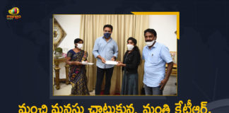 IIT Student From Warangal, KTR extends financial aid to IIT student from Warangal, KTR Extends Financial Assistance to IIT Student, KTR Extends Financial Assistance to IIT Student From Warangal, KTR extends financial assistance to young IIT student, KTR funds Warangal girl’s IIT education, Mango News, Minister KTR Extends Financial Assistance to IIT Student, Minister KTR Extends Financial Assistance to IIT Student From Warangal, Warangal