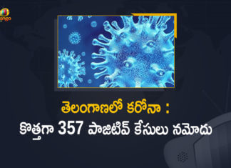 Telangana Covid-19 Updates: 357 New Positive Cases, 405 Recoveries Reported Today