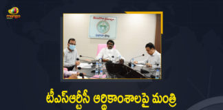 Economical Status of TSRTC, Mango News, Minister Puvvada Ajay, Minister Puvvada Ajay Held Review on Economic Status of TSRTC, Minister Puvvada Ajay Held Review on Economical Status of TSRTC, Minister Puvvada Ajay Review on Economical Status of TSRTC, Puvvada Ajay, Puvvada Ajay Review on Economical Status of TSRTC, Transport min bats for improvement of economic situation of TSRTC, Transport Minister Puvvada Ajay, Transport Minister Puvvada Ajay Kumar, TSRTC, TSRTC News