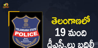 19 DSPs reshuffled in the state, DGP Mahender Reddy, DSPs transferred in Telangana, Mango News, Telangana, Telangana DGP Mahender Reddy, Telangana DGP Mahender Reddy Issued Orders Over Transfers and Postings of 19 DSPs, Telangana DGP Mahender Reddy Reshuffles 19 DSPs, Telangana Government, Telangana Government reshuffled 19 District Superintendents of Police, Telangana Transfers and Postings of 19 DSPs, Transfers and Postings of 19 DSPs, Transfers and Postings of 19 DSPs In Telangana, TSRTC MD