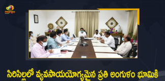 Complete irrigation projects in Sircilla, Complete pending irrigation projects in Sircilla, irrigation projects in Sircilla, Irrigation Sector Status in Sircilla District, KTR Held Review over Irrigation Sector Status, KTR Review on irrigation projects, KTR Review on irrigation projects in Sircilla, Mango News, Minister KTR, Minister KTR Held Review over Irrigation Sector Status in Sircilla, Minister KTR Held Review over Irrigation Sector Status in Sircilla District