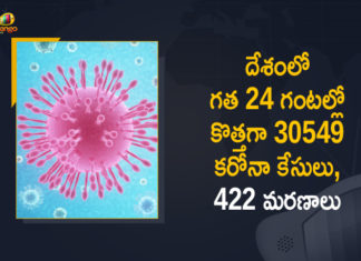 30549 New Covid-19 Cases, 422 Deaths Reported in India in the Last 24 hours