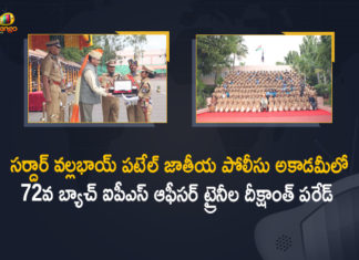 72nd Batch of IPS Officer Trainees, Dikshant Parade, Dikshant Parade of 72nd batch, Dikshant Parade of 72nd Batch of IPS Officer Trainees, Mango News, National Police Academy, Passing Out Parade of 72nd Batch IPS Probationers, Sardar Vallabhbhai Patel National Police Academy, SVP National Police Academy, The Dikshant Parade of 72nd Batch of IPS Officer Trainees held at SVP National Police Academy