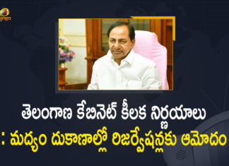 30% liquor shops to go to Gouds, Liquor shop allotment, Mango News, Quota for Gouds SCs/STs in liquor outlets, Reservations for Gouds SCs STs in Liquor Shops Allotment, telangana, Telangana Cabinet, Telangana Cabinet Approves Reservations for Gouds, Telangana Cabinet Approves Reservations for Gouds SCs STs in Liquor Shops Allotment, Telangana Cabinet Decisions, Telangana fixes quota for Gouds SCs STs in liquor, Telangana Govt decides to allot 15 pc reservations for Gouds, Telangana provides reservation to Gouds