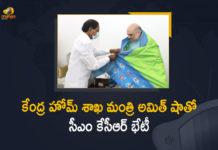CM KCR Meets Union Home Minister Amit Shah at Delhi Today