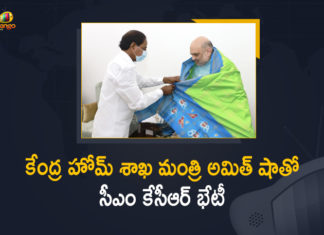 CM KCR Meets Union Home Minister Amit Shah at Delhi Today