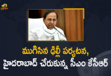 CM KCR Delhi Tour, CM KCR Delhi tour ends, CM KCR Delhi Tour Highlights, CM KCR Delhi Tour News, CM KCR Ends his Delhi Tour, KCR’S delhi trip, Mango News, Telangana CM K Chandrasekhar Rao, Telangana CM KCR, Telangana CM KCR Ends his Delhi Tour, Telangana CM KCR Ends his Delhi Tour and Reached to Hyderabad, TRS party office in Delhi