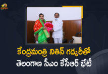 CM KCR Meets Union Road Transport and Highways Minister Nitin Gadkari, CM KCR Meets Union Road Transport and Highways Minister Nitin Gadkari in New Delhi, CM KCR to meet union ministers Gadkari Shekhawat, CM seeks nod for southern part of expressway, KCR meets Shekhawat, KCR seeks to tweak RRR plan, Mango News, New Delhi, Telangana CM KCR urges Nitin Gadkari to notify 4 state roads, Telangana CM KCR urges Union govt, Union Road Transport and Highways Minister, Union Road Transport and Highways Minister Nitin Gadkari