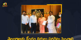 Agricultural Minister Singireddy Niranjan Reddy Tested Positive, Mango News, Minister Niranjan Reddy, Minister Niranjan Reddy Submits Letter to Union Minister Shobha Karandlaje, Minister Niranjan Reddy Submits Letter to Union Minister Shobha Karandlaje on Allocation of Funds to Telangana, Niranjan Reddy Submits Letter to Union Minister, Shobha Karandlaje underlines need to promote agriculture, Union Minister Shobha Karandlaje on Allocation of Funds to Telangana, Union Minister underlines need to promote agricultural exports