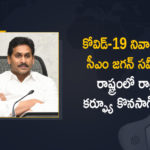 CM YS Jagan held Review on Covid-19 Situation, Orders to Continue Night Curfew