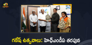 Clay Ganesh Idols, HMDA To Distribute 70000 Clay Ganesh Idols, HMDA To Distribute 70000 Clay Ganesh Idols in Hyderabad, HMDA To Distribute 70000 Clay Ganesh Idols in Hyderabad from September 4 to 10th, HMDA to Distribute Clay Ganesh Idols, HMDA to Distribute Clay Ganesh Idols Across Hyderabad, Mango News, Telangana CS inaugurates distribution of clay Ganesh idols