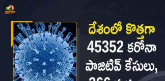 Coronavirus Cases, coronavirus cases in india state wise, coronavirus cases in india today state wise, coronavirus cases india, coronavirus india, India Coronavirus, India Covid-19 Updates, India New COVID 19 Cases, India Reports 45352 New Covid-19 Cases 366 Deaths in Last 24 Hours, Mango News, New Confirmed Corona Cases, total corona cases in india today, total corona positive in india