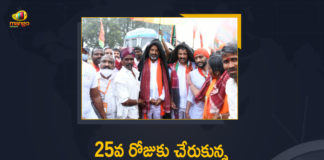 Bandi Sanjay accepts White Challenge, Bandi Sanjay Praja Sangrama Yatra, Bandi Sanjay Praja Sangrama Yatra Reached to 25th Day, BJP Telangana President, drug culture allegations, Konda Vishweshwar Reddy, Mango News, Praja Sangrama Yatra, Revanth Reddy, Telangana BJP President Bandi, Telangana BJP President Bandi Sanjay Kumar, Telangana BJP President Bandi Sanjay Praja Sangrama Yatra, Telangana BJP President Bandi Sanjay Praja Sangrama Yatra Reached to 25th Day, White Challenge