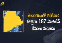 తెలంగాణలో కరోనా: కొత్తగా 187 పాజిటివ్ కేసులు నమోదు Coronavirus, COVID-19, Covid-19 Updates in Telangana, telangana corona district wise cases, telangana coronavirus cases district wise, telangana coronavirus cases today, telangana coronavirus cases today district wise, telangana coronavirus district wise, telangana coronavirus district wise List, Telangana Coronavirus News, telangana covid cases today bulletin, telangana covid cases today list,mango news