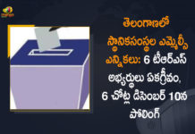 6 TRS Candidates Elected Unanimously, 6 TRS Candidates Elected Unanimously Under Local Bodies Quota MLC Elections, Candidates List For MLC Election Under Local Bodies Quota, Local Bodies Quota MLC Elections, Local Bodies Quota MLC Elections In Telangana, Mango News, MLC Polls 2021, MLC Under Local Bodies Quota, Six MLC nominees from TRS elected unanimously, Telangana Local Bodies Quota MLC Elections, TRS, TRS Announces MLC Candidates List Under Local Bodies Quota, TRS MLC Candidates List Under Local Bodies Quota