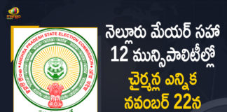12 Municipalities Chairpersons Elections, 2021 Andhra Pradesh local elections, Andhra Pradesh, Mango News, Nellore, Nellore Mayor and 12 Municipalities Chairpersons Elections, Nellore Mayor and 12 Municipalities Chairpersons Elections will be held on November 22nd, Polling in 13 cities in Andhra is under way, Polling underway in 13 urban local bodies, Polling underway in 13 urban local bodies in Andhra, Polling underway in 13 urban local bodies in Andhra Pradesh, Polls for Nellore corporation