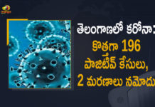 తెలంగాణలో కరోనా: కొత్తగా 196 పాజిటివ్ కేసులు, 2 మరణాలు నమోదు Coronavirus, COVID-19, Covid-19 Updates in Telangana, telangana corona district wise cases, telangana coronavirus cases district wise, telangana coronavirus cases today, telangana coronavirus cases today district wise, telangana coronavirus district wise, telangana coronavirus district wise List, Telangana Coronavirus News, telangana covid cases today bulletin, telangana covid cases today list,mango news