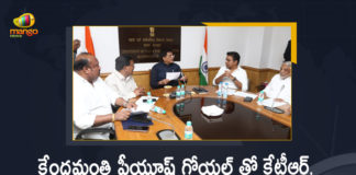 Centre lobs paddy data ball into Telangana court, KT Rama Rao Meets Piyush Goyal in Delhi, KTR seeks clarity from Centre on paddy purchase, Mango News, Minister KTR, Minister KTR and TRS MPs Team Meets Union Minister Piyush Goyal, Minister KTR and TRS MPs Team Meets Union Minister Piyush Goyal Over Paddy Procurement, Paddy Procurement, Paddy procurement across Telangana, Paddy procurement In Telangana, Paddy procurement issue, Paddy procurement issue in telangana, TRS MPs Team Meets Union Minister Piyush Goyal, TRS MPs Team Meets Union Minister Piyush Goyal Over Paddy Procurement, TRS to Protest Against Centre