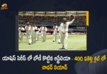 Ashes Australia vs England 1st Test Day 4 Updates,Australia vs England Test,Australia vs England Test 2021,Mango News,Mango News Telugu,Ashes 2021, Australia vs England 1st Test Day 4 Highlights,Australia nine-wicket win over England,Aussies win first Test,Aussies win 1st Test,Australia vs England first Ashes Test 2021-22,Australia Thrash England By 9 Wickets,Australia vs England 1st Test,Nathan Lyon 400-Test-wicket club,Aussies win first Test