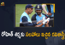 cricket, Cricketer Rohit Sharma, Ex-India coach Ravi Shastri shares thoughts on split captaincy, Former India Head Coach Ravi Shastri, Former India Head Coach Ravi Shastri Advice To Rohit Sharma, Mango News Telugu, ravi shastri, Ravi Shastri Advice To Rohit Sharma, Ravi Shastri has his say on split captaincy in Indian cricket, Ravi Shastri leaves special note, Rohit Sharma, Rohit Sharma always does what is best for the team, rohit sharma career, Rohit Sharma Indian cricket, Rohit Sharma Indian cricket Caption, sports news
