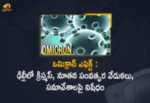 christmas, Christmas and New Year Gatherings Banned in Delhi, Christmas and New Year Gatherings Banned in Delhi Amid Rise in Omicron Cases, COVID-19, Delhi bans gatherings for Christmas, Delhi Christmas, delhi coronavirus, delhi coronavirus cases, delhi coronavirus cases live update, delhi coronavirus news, Delhi Coronavirus Updates, Delhi Government, Delhi omicron, Delhi omicron cases, Mango News Telugu, New Year Celebrations, New Year celebrations banned in Delhi, New Year Gatherings, Omicron covid variant, Omicron variant, omicron variant in India, Union health ministry