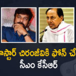 Chiranjeevi Tested Corona, Chiranjeevi Tested Corona Positivea, Chiranjeevi Tested Covid Positive, CM KCR, CM KCR calls Chiranjeevi to know his health status, CM KCR Wishes A Speedy Recovery of Megastar Chiranjeevi From Corona, CM KCR wishes Chiranjeevi a speedy recovery, KCR Wishes A Speedy Recovery of Megastar Chiranjeevi, Mango News, Megastar Chiranjeevi, Megastar Chiranjeevi Health, Megastar Chiranjeevi Health News, Recovery of Megastar Chiranjeevi From Corona