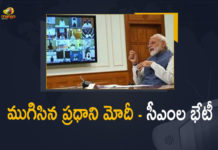 PM Modi Held Video Conference With CMs on COVID-19 Situation, PM Modi, Modi to chair meet with CMs of all states on Covid-19 Situation, CMs of all states, PM Modi Held Video Conference With CMs of all states, PM Narendra Modi interacts with all states CMs, PM Narendra Modi, Prime Minister Narendra Modi, Coronavirus, coronavirus India, Coronavirus Updates, COVID-19, COVID-19 Live Updates, Covid-19 New Updates, Mango News, Mango News Telugu, Omicron Cases, Omicron, Update on Omicron, Omicron covid variant, Omicron variant,