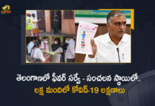 1 Lakh People To Be Having COVID-19 Symptoms In Telangana, COVID-19, Covid-19 Live Updates, Covid-19 New Updates, Door To Door Fever Survey, Door To Door Fever Survey In Hyderabad, Health Minister of Telangana, Health Minister T Harish Rao, Mango News, Minister T Harish Rao, Omicron, Omicron Cases, Omicron covid variant, Omicron variant, Telangana Fever Survey, Telangana Fever Survey Shows Over 1 Lakh People, Telangana Fever Survey Shows Over 1 Lakh People Found To Be COVID-19 Symptoms, Telangana Fever Survey Shows Over 1 Lakh People To Be Having COVID-19 Symptoms, Telangana Health Minister T Harish Rao, Update on Omicron