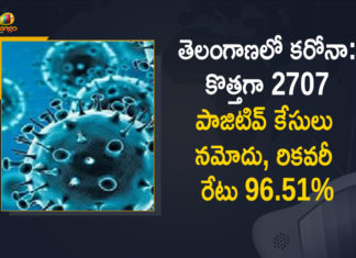 తెలంగాణలో కరోనా: కొత్తగా 2707 పాజిటివ్ కేసులు నమోదు, రికవరీ రేటు 96.51% Covid-19 in Telangana 2707 New Positive Cases 582 Recoveries Reported on Jan 13th, Covid-19 in Telangana, 2707 New Positive Cases in Telangana, 582 COVID-19 Recoveries in Telangana, Omicron variant, Omicron LIVE Updates, Omicron LIVE News, Omicron India LIVE, Coronavirus, coronavirus Telangana, Coronavirus Updates, COVID-19, COVID-19 Live Updates, Covid-19 New Updates, Covid-19 Positive Cases, Covid-19 Positive Cases Live Updates, Omicron, Omicron covid variant, Omicron Variant Cases in Telangana, Telangana, Telangana Covid cases, Mango News, Mango News Telugu,Covid-19 in Telangana : 2707 New Positive Cases, 582 Recoveries Reported on Jan 13th