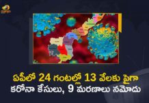 ఏపీలో 24 గంటల్లో 13 వేలకుపైగా కరోనా కేసులు, 9 మరణాలు నమోదు AP Covid-19 Updates : 13618 New Positive Cases and 9 Deaths Reported in Last 24 Hours