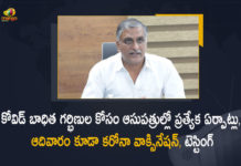 COVID-19 Situation, COVID-19 situation in Telangana, Harish Rao Held Tele-Conference with Officials Over Covid-19 Situation, Health Minister Harish Rao, Health Minister Harish Rao Held Tele-Conference, Health Minister Harish Rao Held Tele-Conference with Officials Over Covid-19 Situation, Mango News, Minister Harish Rao Held Tele-Conference, Minister Harish Rao Held Tele-Conference with Officials Over Covid-19 Situation, Telangana Minister wants uniterrupted care for pregnant, Tele-Conference with Officials Over Covid-19 Situation