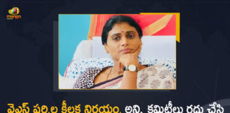 Mango News, Sharmila Cancels All Committees in Party, YS Sharmila, YS Sharmila Appoints District Party Co-ordinators, YS Sharmila Cancels All Committees in Party, YS Sharmila Cancels All Committees in Party and Appoints District Party Co-ordinators, YS Sharmila Latest News, YS Sharmila News, YS Sharmila YSRTP, YSRTPCancels All Committees in Party