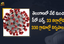 తెలంగాణలో నేటి నుంచి సీరో సర్వే, 33 జిల్లాల్లోని 330 గ్రామాల్లో నిర్వహణ Covid-19 Sero Survey, ICMR to start state-wide Covid-19 survey, ICMR-NIN, ICMR-NIN and Telangana Govt Started State-wide Covid-19 Sero Survey, ICMR-NIN and Telangana Govt Started State-wide Covid-19 Sero Survey From Today, Mango News, NIN sero survey, NIN sero survey in 33 Telangana districts, Telangana Govt, Telangana govt begins first statewide sero-survey, Telangana govt begins first statewide sero-survey to check COVID-19 spread, Telangana Govt Started State-wide Covid-19 Sero Survey