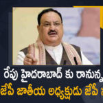 BJP National President, BJP National President JP Nadda, BJP National President JP Nadda Latest Updates, BJP National President JP Nadda to Visit Hyderabad Tomorrow, BJP National President JP Nadda to Visit Hyderabad Tomorrow to Participate in RSS Meetings, BJP’s Nadda to attend conclave of organisations allied to RSS, JP Nadda, JP Nadda to visit Hyderabad, JP Nadda to visit Hyderabad for RSS meeting, JP Nadda to Visit Hyderabad Tomorrow to Participate in RSS Meetings, Mango News, Nadda to visit Hyderabad