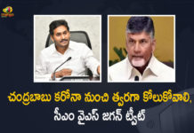 AP CM YS Jagan Wishes TDP Chief Chandrababu a Speedy Recovery, AP CM YS Jagan Wishes TDP Chief Chandrababu a Speedy Recovery from Covid-19, AP Coronavirus, AP Coronavirus News, AP Department of Health, COVID-19, Mango News, Nara Chandrababu, Nara Chandrababu Naidu, Nara Chandrababu Naidu Health Condition, Nara Chandrababu Naidu Health Live Updates, Nara Chandrababu Test Positive For Covid-19, Nara Chandrababu Tests COVID-19 Positive, TDP President, TDP President Nara Chandrababu, TDP President Nara Chandrababu Tests Corona Positive, TDP President Nara Chandrababu Tests COVID-19 Positive, Telugu Desam Party, YS Jagan Wishes TDP Chief Chandrababu