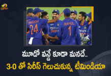 మూడో వన్డే కూడా మనదే.. 3-0 తో సిరీస్ గెలుచుకున్న టీమిండియా IND VS WI 3rd ODI Highlights India Beat West Indies By 96 Runs Sweep Series 3-0, IND VS WI, 3rd ODI Highlights, IND VS WI 3rd ODI Highlights, India Beat West Indies By 96 Runs, India Sweep Series 3-0, ODI Match, One Day International, One Day International between West Indies and India, Cricket, Cricket Latest News, Cricket Latest Updates, Cricket Live Updates, ODI between West Indies and India, West Indies, India, Mango News, Mango News Telugu,