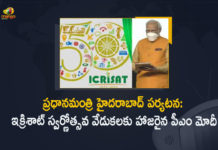 50th Anniversary Celebrations of ICRISAT, Hyderabad, ICRISAT, ICRISAT 50th Anniversary, ICRISAT 50th Anniversary Celebration, ICRISAT 50th Anniversary Celebration in Hyderabad, Mango News, Modi attend Icrisat golden jubilee event today, PM attend 50th anniversary of ICRISAT, PM Modi, PM Modi arrives in Hyderabad, PM Modi Attend 50th Anniversary Celebrations of ICRISAT, PM Modi Attends ICRISAT 50th Anniversary Celebration, PM Modi Attends ICRISAT 50th Anniversary Celebration in Hyderabad, PM Modi visit Hyderabad