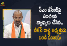Bandi Sanjay Sensational Comments on CM KCR, Bandi Sanjay Sensational Comments on CM KCR Over Surgical Strike Issue, Bandi Sanjay warns of surgical strike, BJP chief Bandi Sanjay slams CM, CM KCR Over Surgical Strike Issue, CM KCR Surgical Strike Issue, Mango News, Telangana BJP chief, Telangana BJP Chief Bandi Sanjay, Telangana BJP Chief Bandi Sanjay Sensational Comments on CM KCR, Telangana BJP Chief Bandi Sanjay Sensational Comments on CM KCR Over Surgical Strike Issue, Telangana BJP chief Bandi Sanjay slams CM, Telangana Surgical Strike Issue