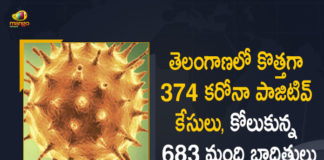 Covid-19 in Telangana 374 New Positive Cases 683 Recoveries Reported On FEB 22nd, Telangana, 374 New Covid-19 Positive Cases and 683 Recoveries Reported In Telangana, 374 New Covid-19 Cases 683 Recoveries in Last 24 Hours In Telangana, Covid-19 Updates of Telangana 374 Positive Cases 683 Recoveries Reported on FEB 22nd, Telangana Covid-19 Updates 374 Positive Cases 683 Recoveries Reported on FEB 22nd, 374 new Covid-19 cases, 374 new Covid-19 cases In Telangana, 683 Recoveries In Telangana, Telangana Covid-19 Updates, Telangana Covid-19 Live Updates, Telangana Covid-19 Latest Updates, Coronavirus, coronavirus Telangana, Coronavirus Updates, COVID-19, COVID-19 Live Updates, Covid-19 New Updates, Mango News, Mango News Telugu, Omicron Cases, Omicron, Update on Omicron, Omicron covid variant, Omicron variant, 374 Positive Cases, Telangana Department of Health, Telangana coronavirus, Telangana coronavirus News, Telangana coronavirus Live Updates,