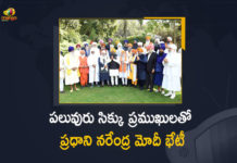 PM Narendra Modi Hosts Prominent Sikh Leaders at his Official Residence