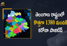 తెలంగాణ రాష్ట్రంలో కొత్తగా 1380 మందికి కరోనా పాజిటివ్ Coronavirus, COVID-19, Covid-19 Updates in Telangana, telangana corona district wise cases, telangana coronavirus cases district wise, telangana coronavirus cases today, telangana coronavirus cases today district wise, telangana coronavirus district wise, telangana coronavirus district wise List, Telangana Coronavirus News, telangana covid cases today bulletin, telangana covid cases today list,mango news