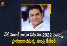 Minister KTR to Inaugurate Bioasia-2022 Virtual Conference Today, Minister KTR to Inaugurate Bioasia-2022 Virtual Conference, Minister KTR to Inaugurate Bioasia-2022, Minister KTR Virtual Conference, Bioasia-2022, 2022 Bioasia, Minister KTR, KTR to inaugurate BioAsia 2022, Telangana Minister for Industries and Commerce KT Rama Rao, Minister of Municipal Administration and Urban Development of Telangana, KT Rama Rao, Telangana Minister KTR, Telangana Minister KTR Inaugurate Bioasia-2022, BioAsia Summit 2022, 2022 BioAsia Summit, Telangana Minister KTR to Inaugurate Bioasia-2022 By Virtual Conference, BioAsia 2022 to be held virtually on Feb 24 and 25, Mango News, Mango News Telugu,